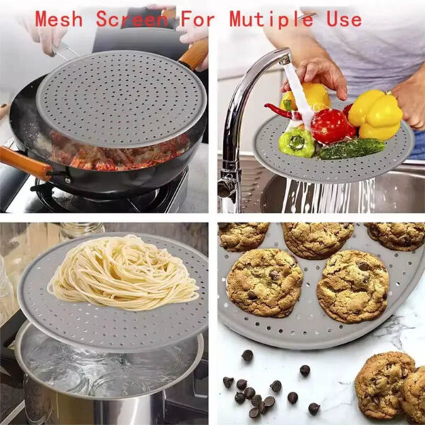 Silicone Splatter Screen for Frying Pan WSS201 - Image 4